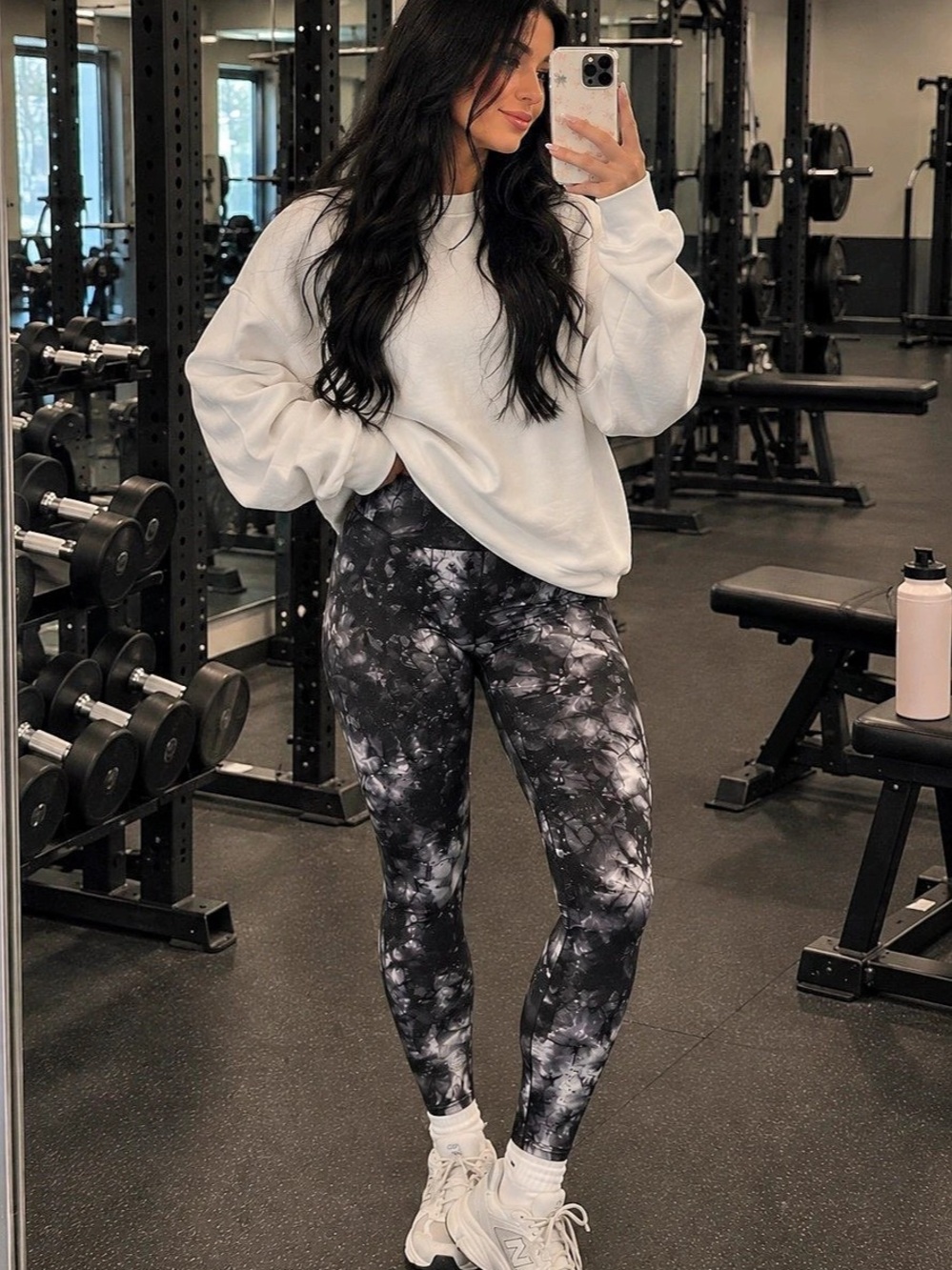 FP Movement Good Karma Tie-Dye Leggings Black & Gray